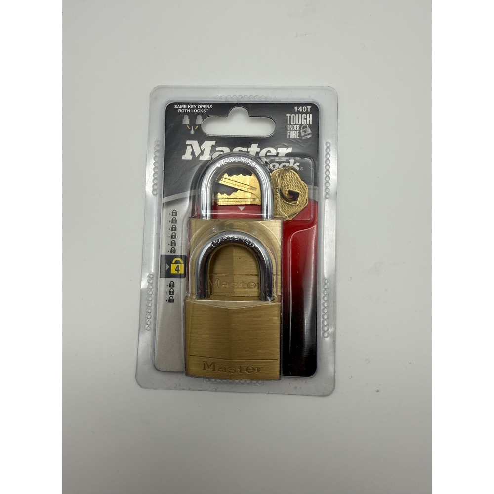 Master Lock 140T Tough Under Fire‎ Padlock Set with 2 Keys